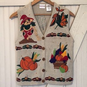 Vintage fall sweater vest